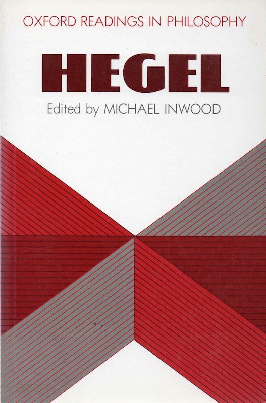Book cover of Hegel by Michael J. Inwood (Ed.)