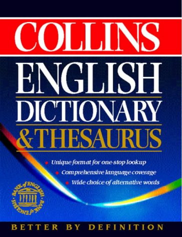 Book cover of Collins Dictionary and Thesaurus by Unknown