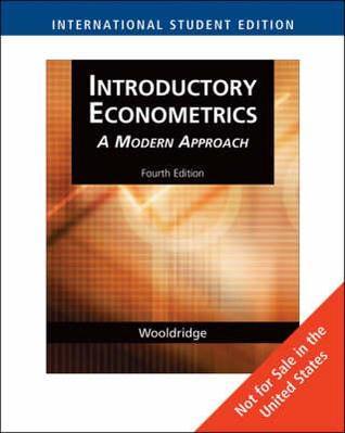 Book cover of Introductory Econometrics: A Modern Approach by Jeffrey M. Wooldridge