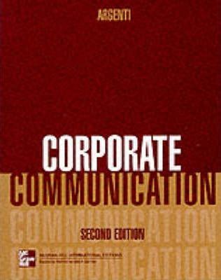 Book cover of Corporate Communication by Paul A. Argenti