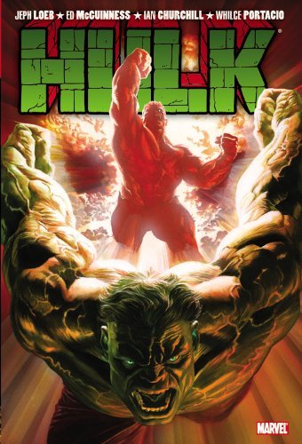 Book cover of Hulk: Hulk No More by Jeph Loeb, Ed McGuinness (Illus.), Ian Churchill (Illus.), Whilce Portacio (Illus.)