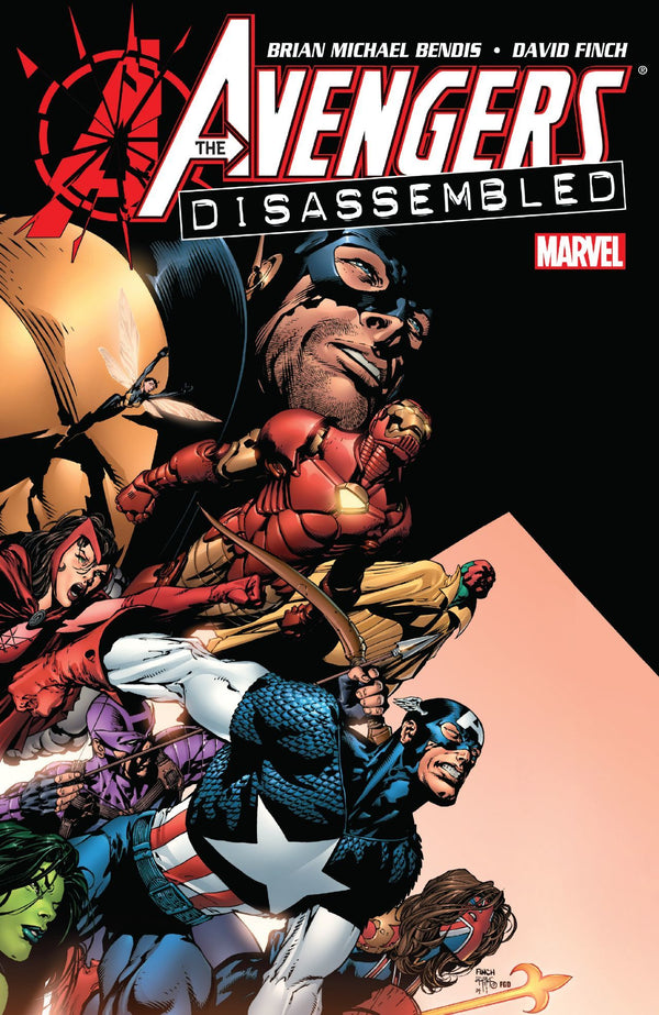 Book cover of Avengers: Disassembled by Brian Michael Bendis, David Finch (Artist)