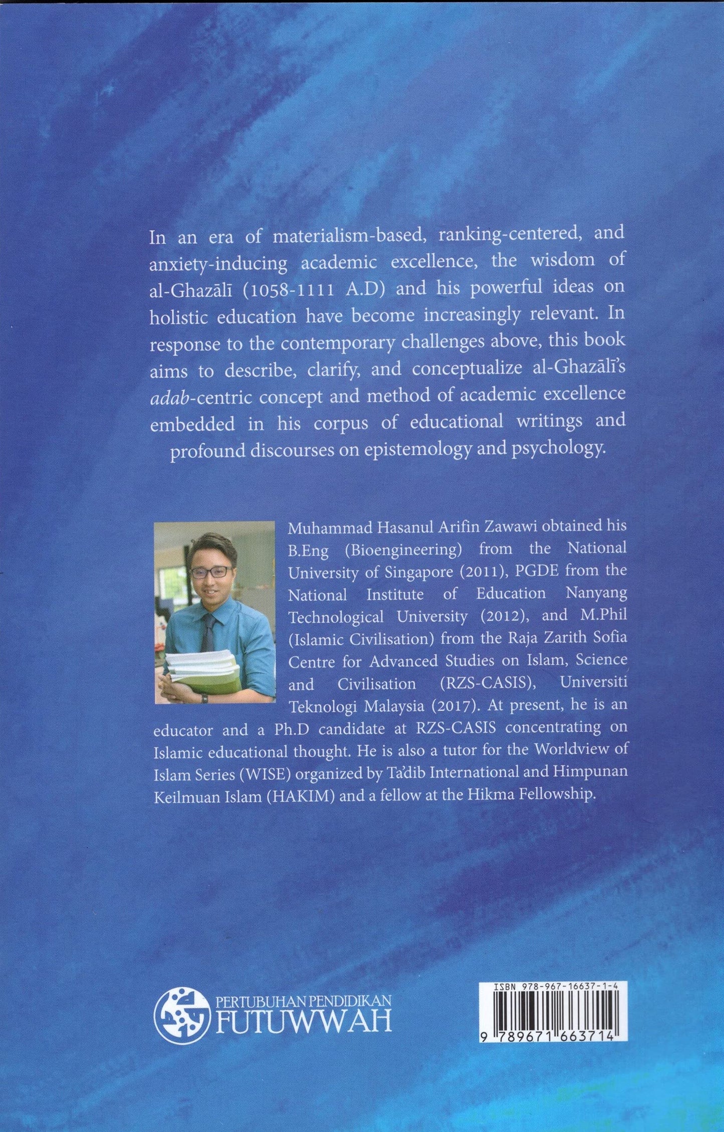 Book cover of Al-Ghazālī And Academic Excellence: The Art Of Soul-Based Learning by Muhammad Hasanul Arifin Zawawi