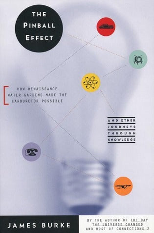 Book cover of The Pinball Effect: How Renaissance Water Gardens Made the Carburetor Possible—And Other Journeys Through Knowledge by James  Burke