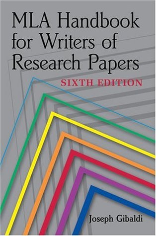 Book cover of Mla Handbook For Writers Of Research Papers by Joseph Gibaldi