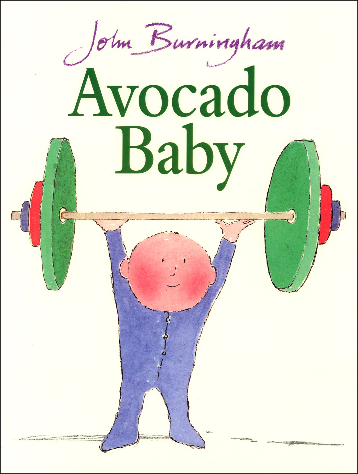 Book cover of Avocado Baby by John Burningham