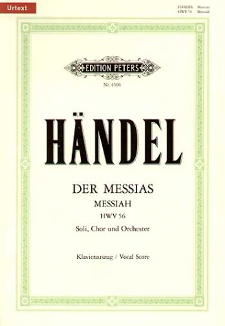 Book cover of Messiah Hwv 56 (Vocal Score): Oratorio For Satb Soli, Choir And Orchestra (Ger/Eng) by Georg Friedrich Händel