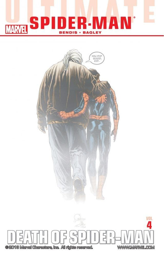 Book cover of Ultimate Comics Spider-Man, Vol. 4: Death Of Spider-Man by Brian Michael Bendis, Mark Bagley (Artist)