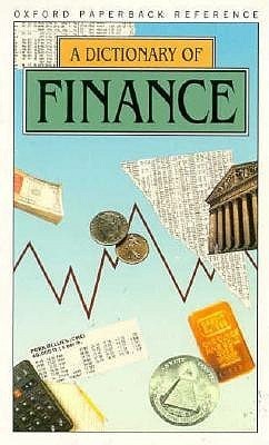 Book cover of A Dictionary of Finance by Brian Butler