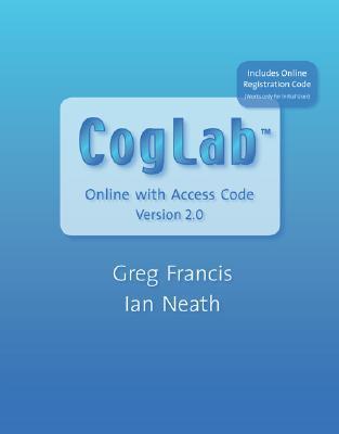 Book cover of CogLab Online Version 2.0 by Greg Francis, Ian Neath