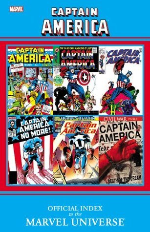 Book cover of Captain America: Official Index To The Marvel Universe by Jeff Youngquist