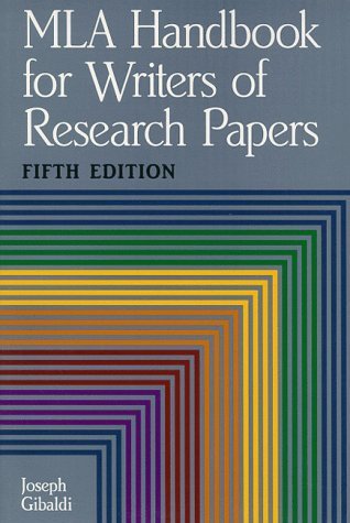 Book cover of MLA Handbook For Writers Of Research Papers by Joseph Gibaldi, Phyllis Franklin (Foreword by)