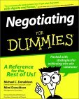 Book cover of Negotiating For Dummies by Michael C. Donaldson