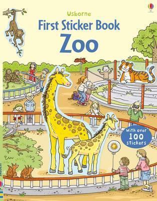 Book cover of First Sticker Book Zoo by Sam Taplin, Cecilia Johansson (Illus.)