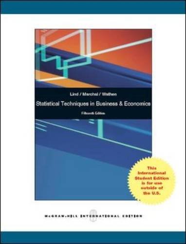 Book cover of Statistical Techniques In Business And Economics By Lind, Douglas A., Marchal, William G., Wathen, Samuel Adam (2011) Paperback by Douglas A. Lind, William G. Marchal, Samuel A. Wathen