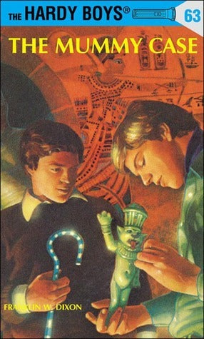 Book cover of The Mummy Case by Franklin W. Dixon