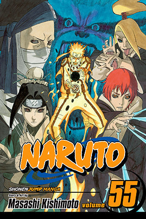 Book cover of Naruto, Vol. 55: The Great War Begins by Masashi Kishimoto