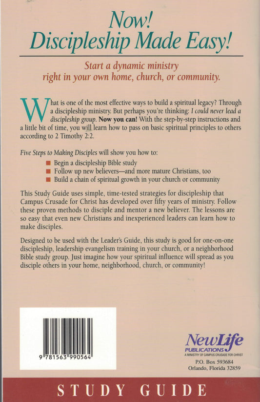 Book cover of 5 Steps To Making Disciples by Bill Bright
