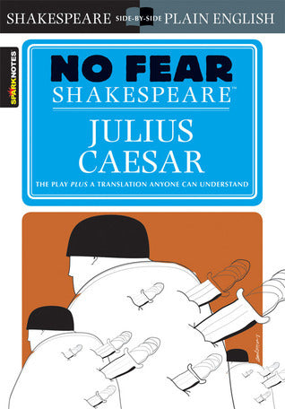 Book cover of Julius Caesar by William Shakespeare, SparkNotes