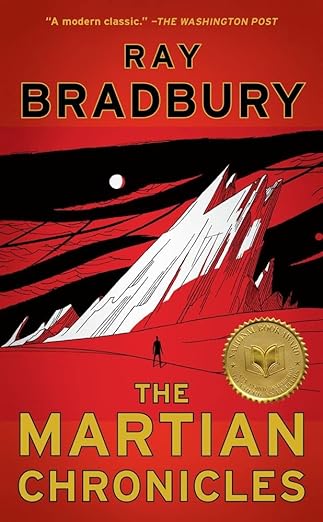 Book cover of The Martian Chronicles by Ray Bradbury