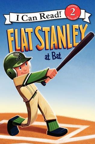 Book cover of Flat Stanley At Bat by Jeff Brown, Macky Pamintuan (Illus.)