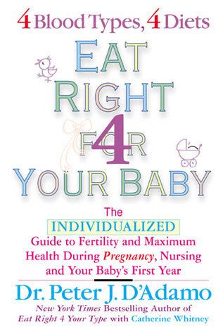 Book cover of Eat Right For Your Baby: The Individualized Guide To Fertility And Maximum Health During Pregnancy by Peter J. D'Adamo, Catherine Whitney