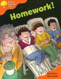 Book cover of Homework! by Roderick Hunt, Alex Brychta (Illus.)