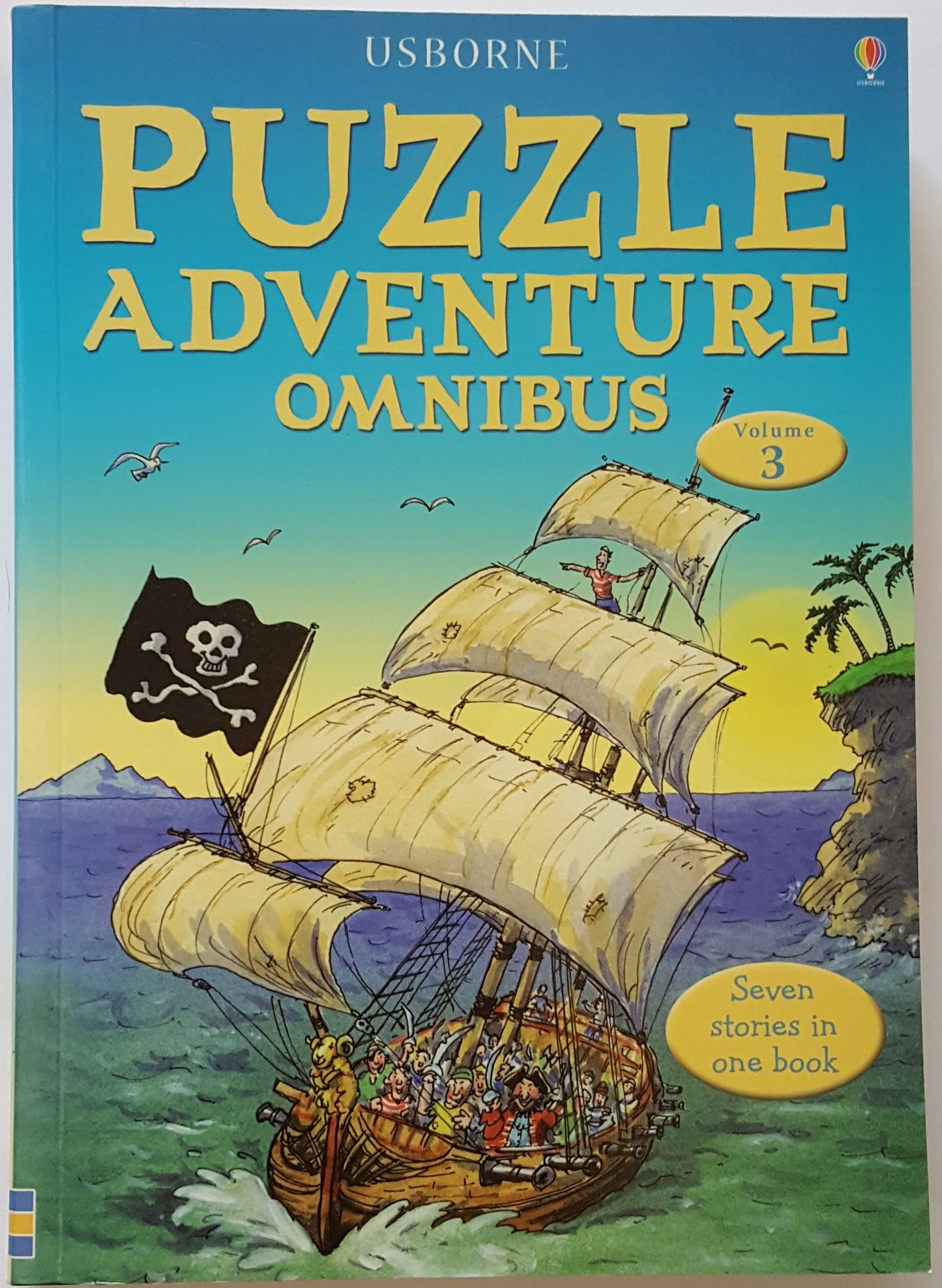 Book cover of Usborne Puzzle Adventure Omnibus, Volume 3 by Michelle Bates (Ed.), Susannah Leigh, Justin Somper, Gaby Waters, Mark Burgess, Paul Stewart, Lesley Sims, Martin Oliver