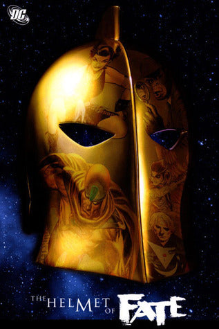 Book cover of The Helmet of Fate by Steve Gerber, Gail Simone, Steve Niles, Bill Willingham, Tad Williams, Scott Hampton (Illus.), Shawn McManus (Illus.), Duncan Rouleau (Illus.), Peter Snejbjerg (Illus.), Phil Winslade (Illus.)