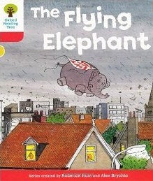 Book cover of The Flying Elephant by Roderick Hunt