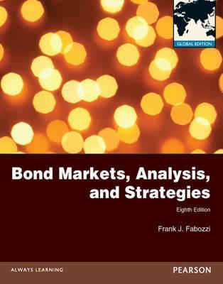 Book cover of Bond Markets, Analysis And Strategies by Frank J. Fabozzi