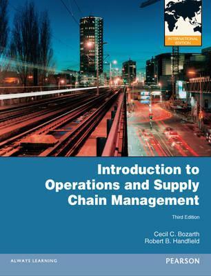 Book cover of Introduction To Operations And Supply Chain Management by Cecil C. Bozarth