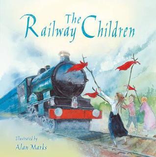 Book cover of The Railway Children by E. Nesbit, Alan Marks (Illus.), Usborne (Publisher)