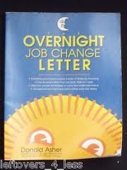 Book cover of The Overnight Job Change Letters by Donald Asher