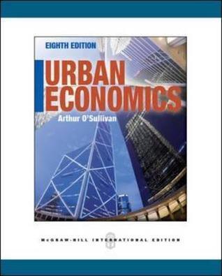 Book cover of Urban Economics by Arthur O'Sullivan