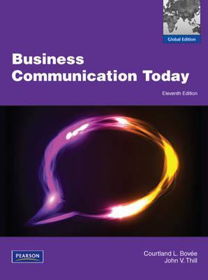 Book cover of Business Communication Today by Courtland L. Bovée