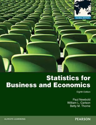 Book cover of Statistics For Business And Economics by Paul Newbold