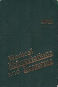 Book cover of Medical Abbreviations and Eponyms by Shelia B. Sloane