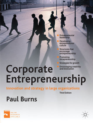 Book cover of Corporate Entrepreneurship: Innovation And Strategy In Large Organizations by Paul   Burns