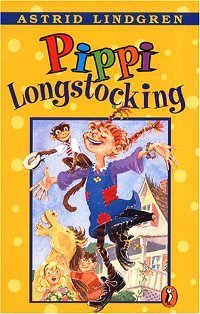 Book cover of Pippi Longstocking by Astrid Lindgren, Florence Lamborn (Trans.), Louis S. Glanzman (Illus.)