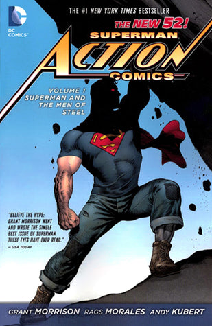 Book cover of Superman – Action Comics, Volume 1: Superman And The Men Of Steel by Grant Morrison (Writer), Sholly Fisch (Writer), Rags Morales (Illus.), Andy Kubert (Illus.), Brent Anderson (Illus.), Gene Ha (Illus.), Brad Walker (Illus.), Rick Bryant (Illus.), Jesse Delperdang (Illus.), John Dell (Illus.), Sean Parsons (Illus.), Bob McLeod (Illus.), ChrisCross (Illus.)