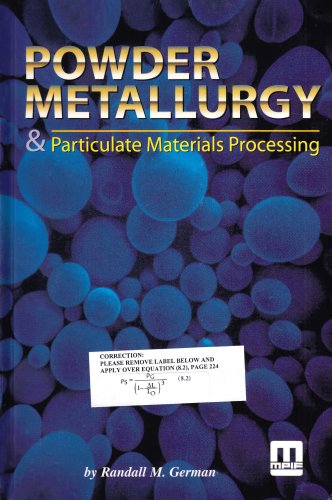 Book cover of Powder Metallurgy & Particulate Materials Processing by Randall M. German