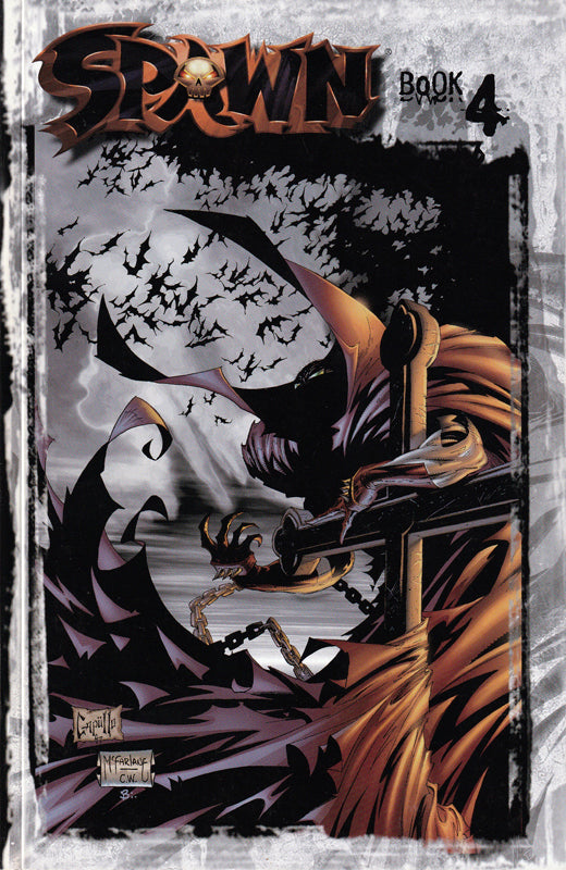 Book cover of Spawn, Book 4 by Grant Morrison, Greg Capullo (Illus.), Andrew Grossenberg, Tom Orzechowski