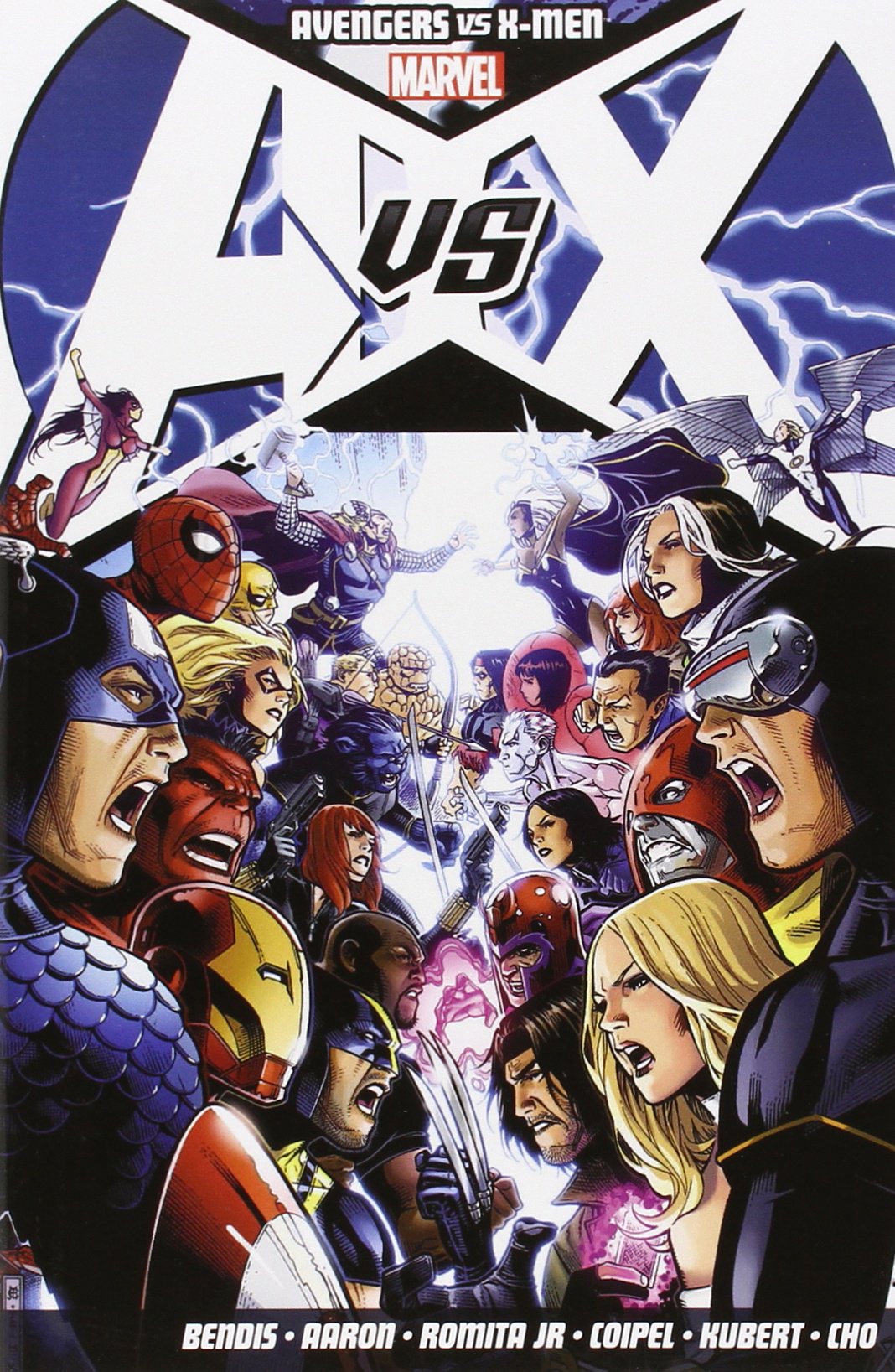 Book cover of Avengers Vs. X-Men by Brian Michael Bendis