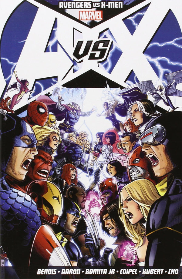 Book cover of Avengers Vs. X-Men by Brian Michael Bendis