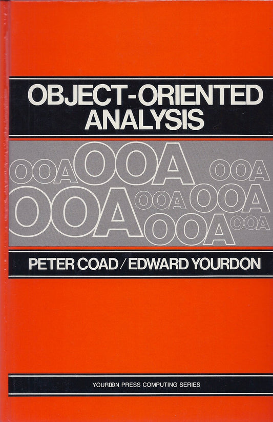 Book cover of Object-Oriented Analysis by Peter Coad, Edward Yourdon