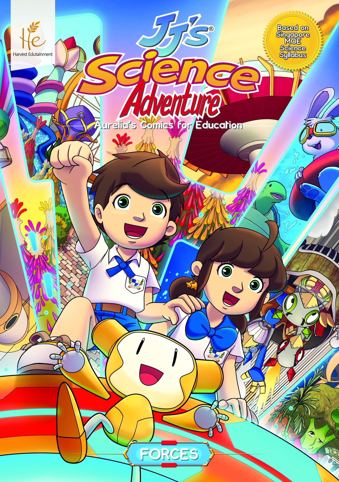 Book cover of JJ's Science Adventure: Forces by Aurelia Tan