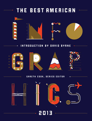 Book cover of The Best American Infographics 2013 by Gareth Cook (Ed.), David   Byrne (Introduction)
