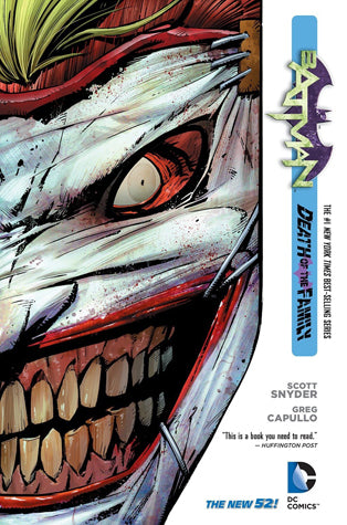 Book cover of Batman, Volume 3: Death of the Family by Scott Snyder (Writer), James Tynion IV (Writer), Greg Capullo (Illus.), Jonathan Glapion (Illus.), Jock (Illus.)