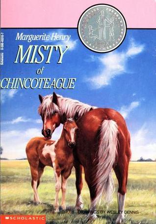 Book cover of Misty Of Chincoteague by Marguerite Henry, Wesley Dennis (Illus.)